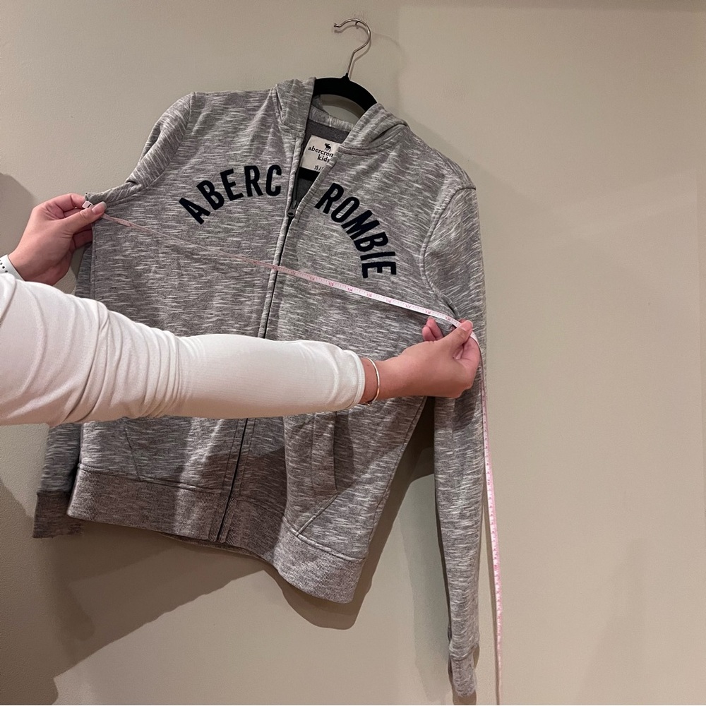 Abercrombie Kids Gray Zip Up Sweatshirt - Picture 5 of 5